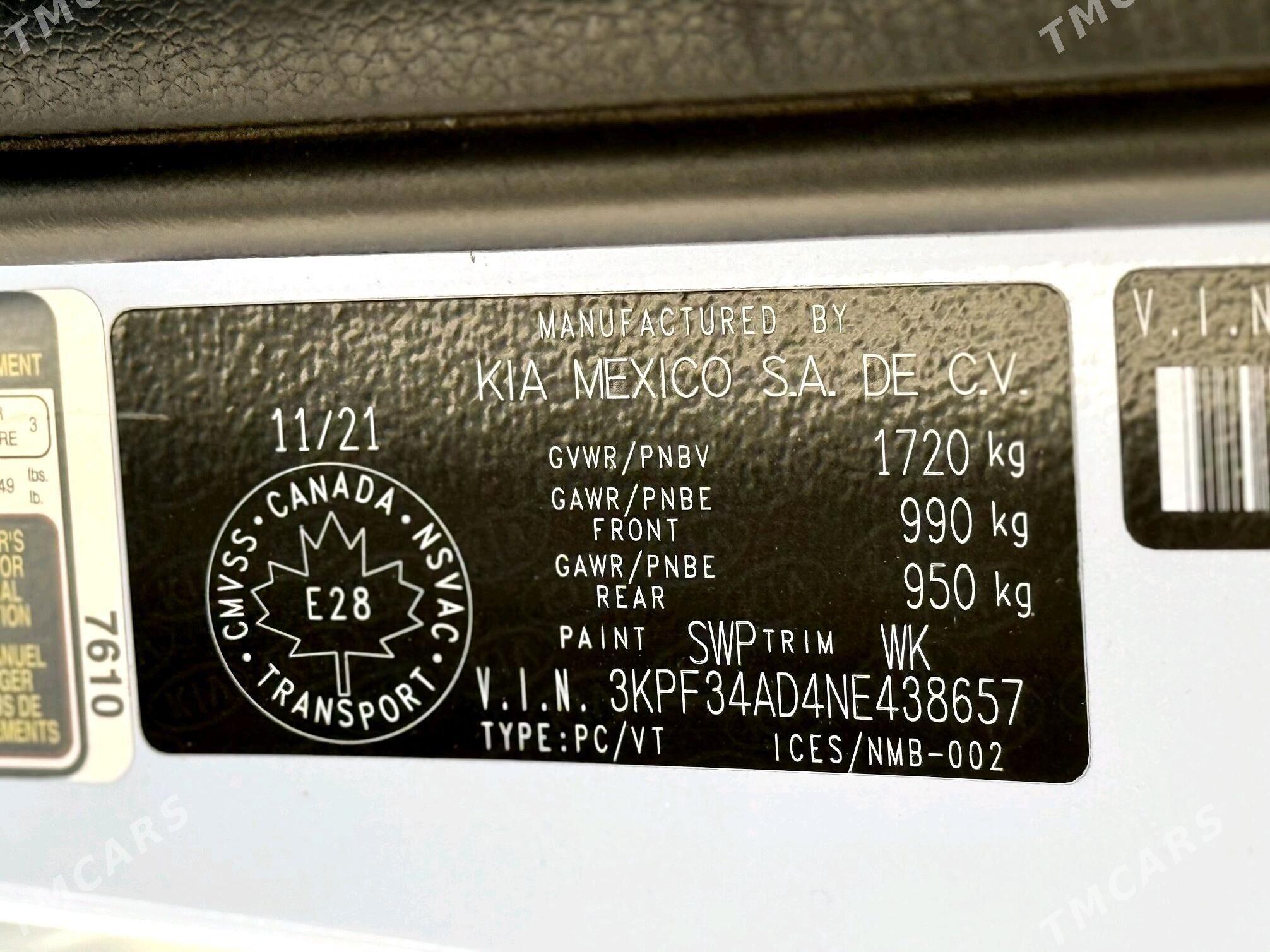 Kia Forte 2022 - 235 000 TMT - Büzmeýin - img 5