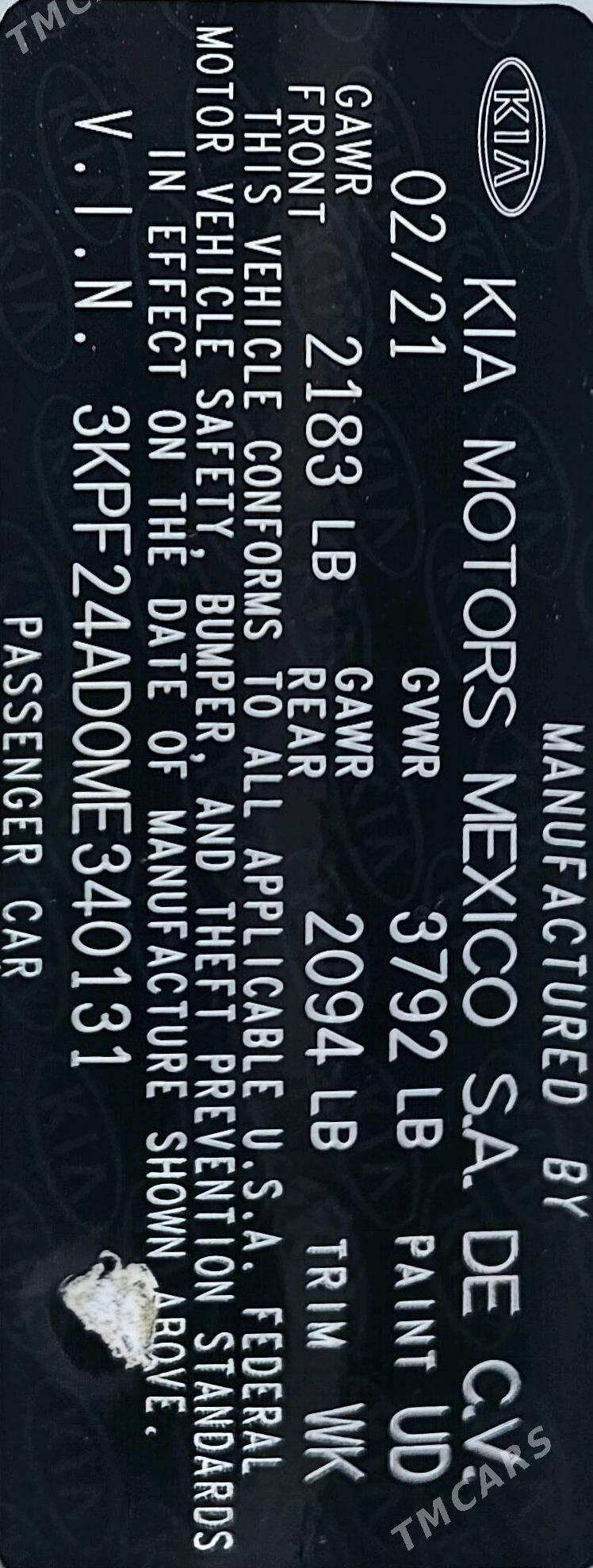 Kia Forte 2021 - 225 000 TMT - Ашхабад - img 9