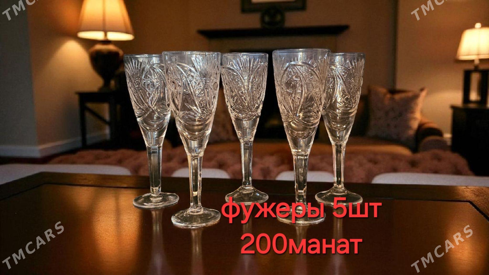 Хрусталь рюмки, фужеры, бокалы - Kim raýon - img 4