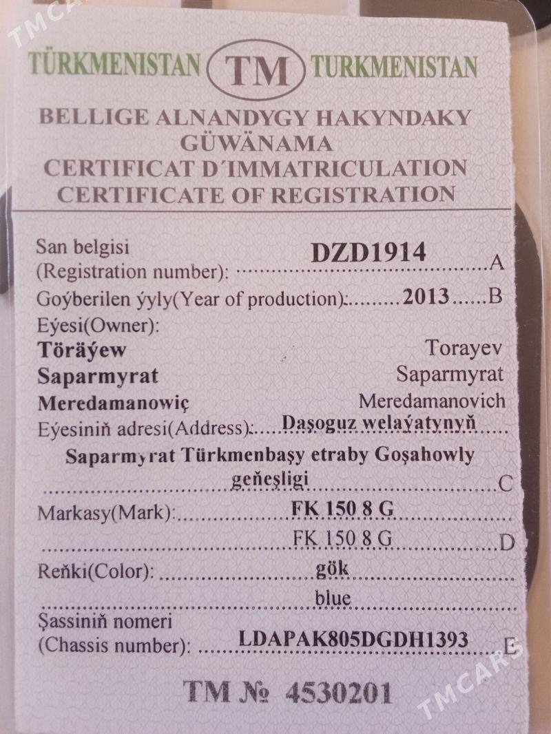 Fekon FK150-8G 2013 - 26 000 TMT - етр. Туркменбаши - img 2