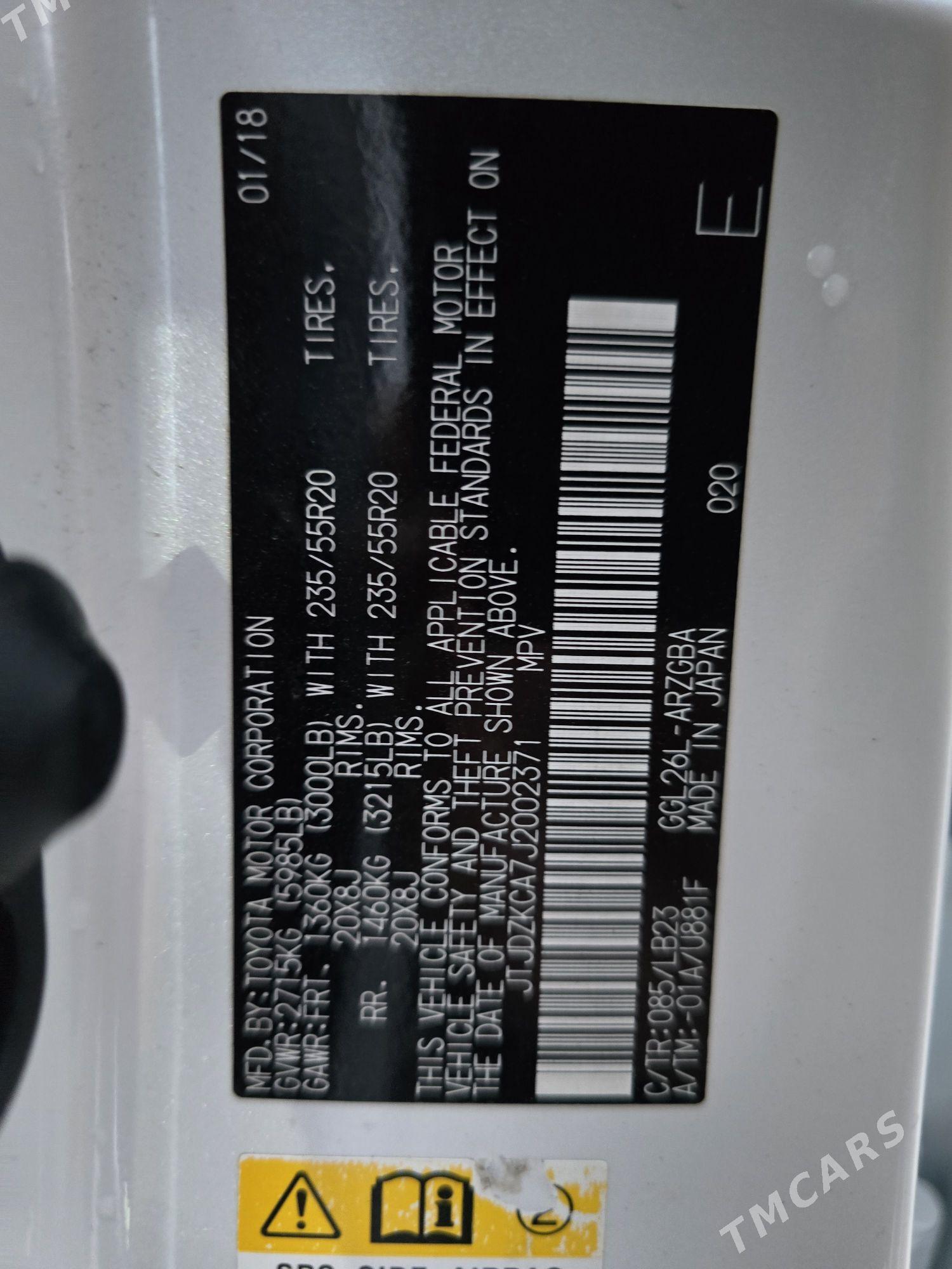 Lexus RX 350 2018 - 507 000 TMT - Ашхабад - img 9