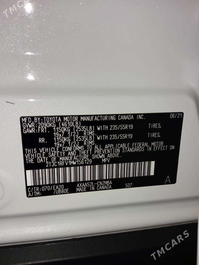 Toyota RAV4 2021 - 410 000 TMT - Ашхабад - img 10