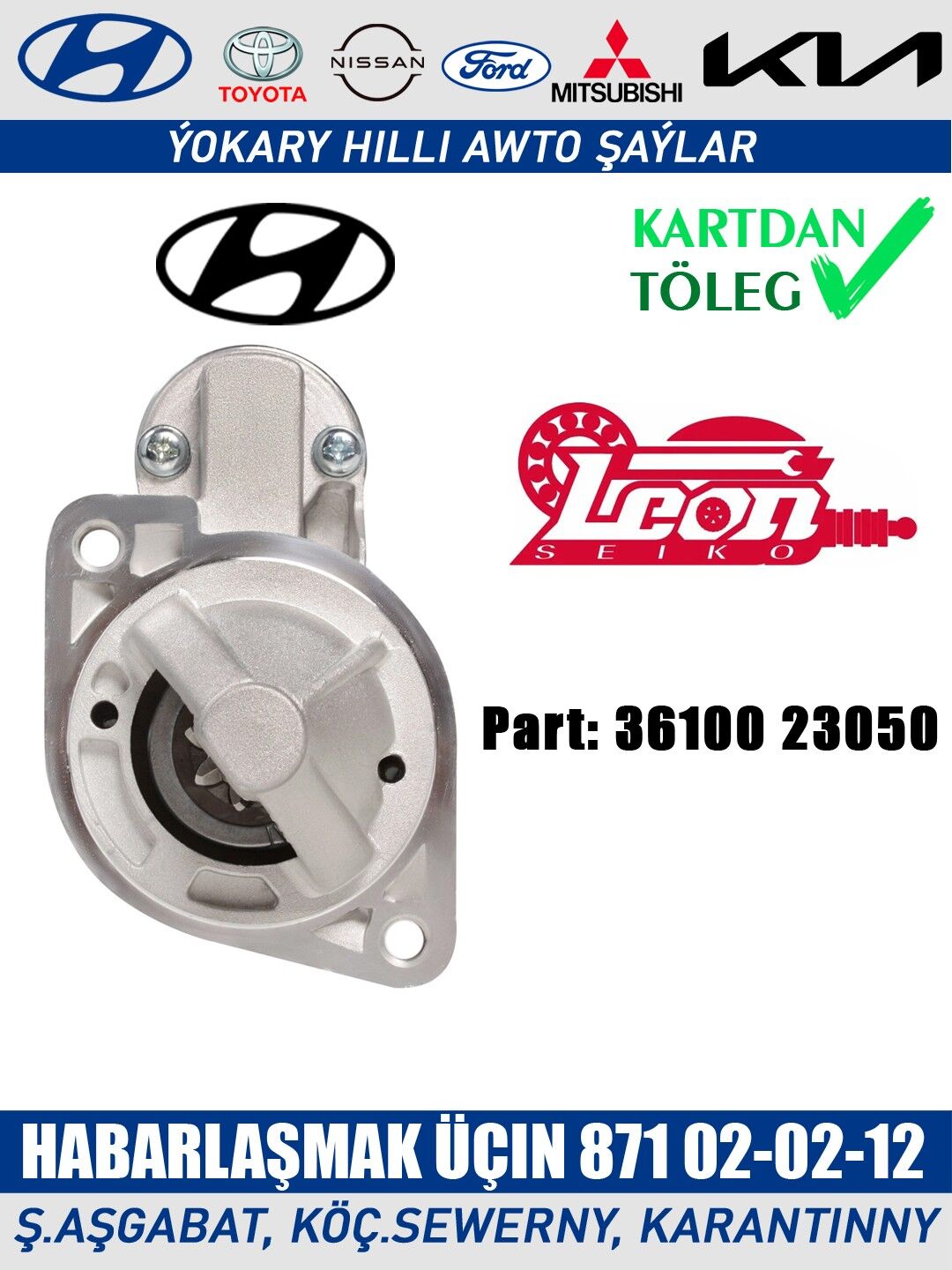 STARTER СТАРТЕР ELANTRA TUCSON - Aşgabat - img 2