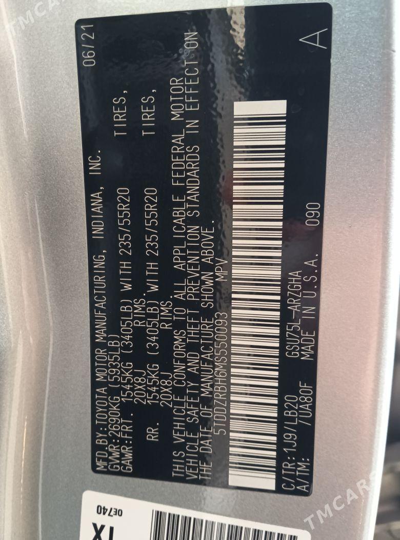 Toyota Highlander 2021 - 620 000 TMT - Mary - img 6