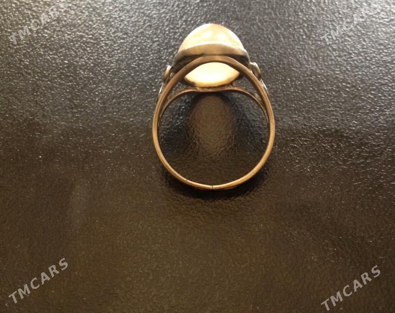 Кольцо серебряное с розовым агатом - Aşgabat - img 4