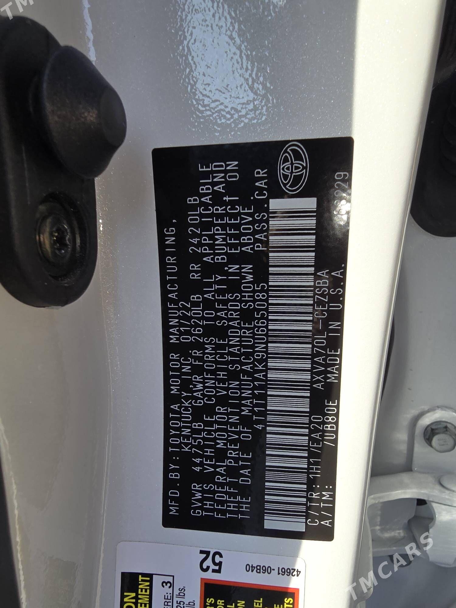 Toyota Camry 2022 - 320 000 TMT - Aşgabat - img 10