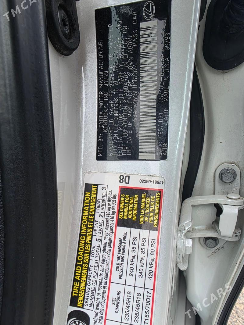 Lexus ES 350 2020 - 530 000 TMT - Türkmenabat - img 7