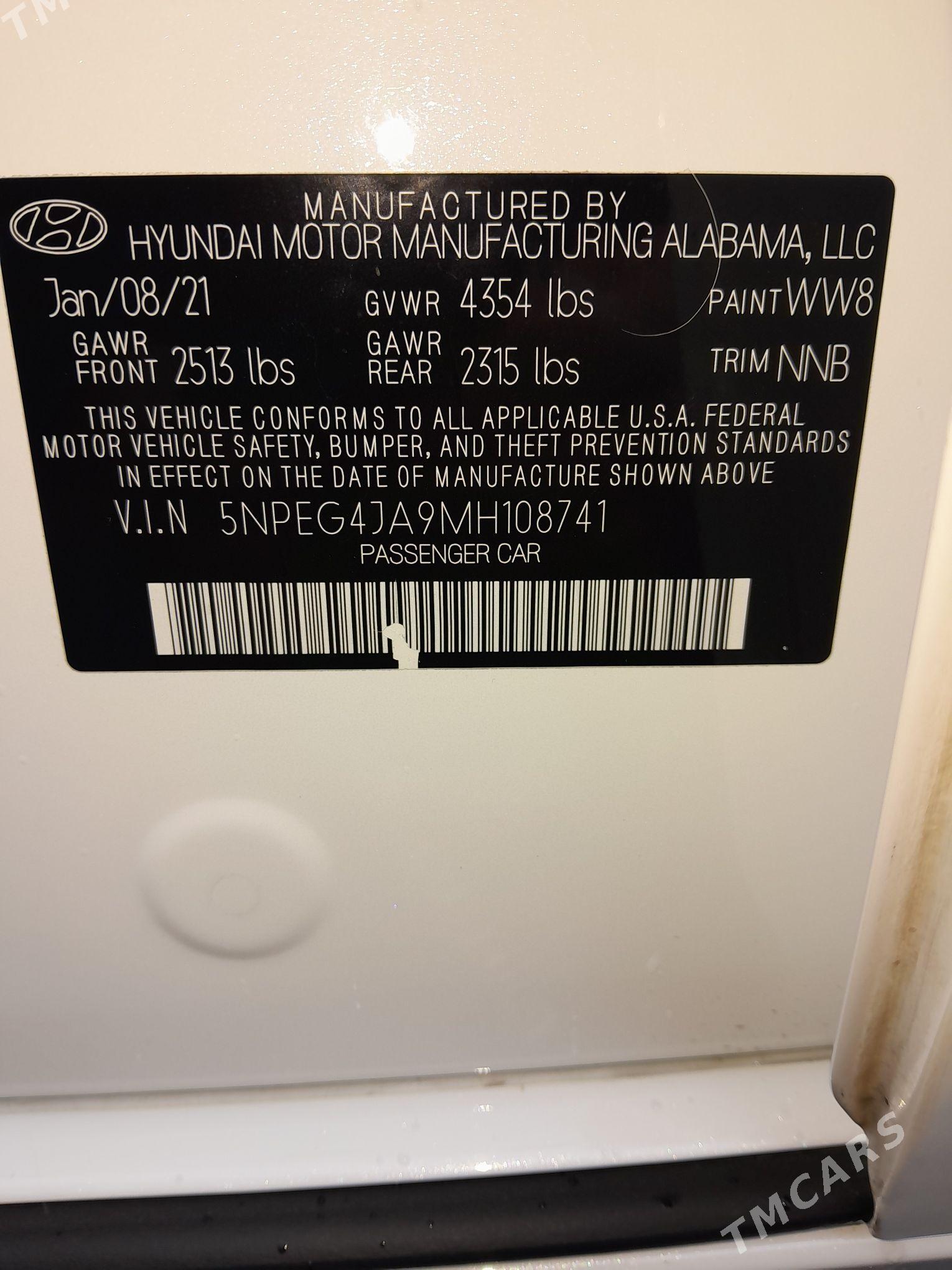 Hyundai Sonata 2021 - 265 000 TMT - Parahat 8 - img 10