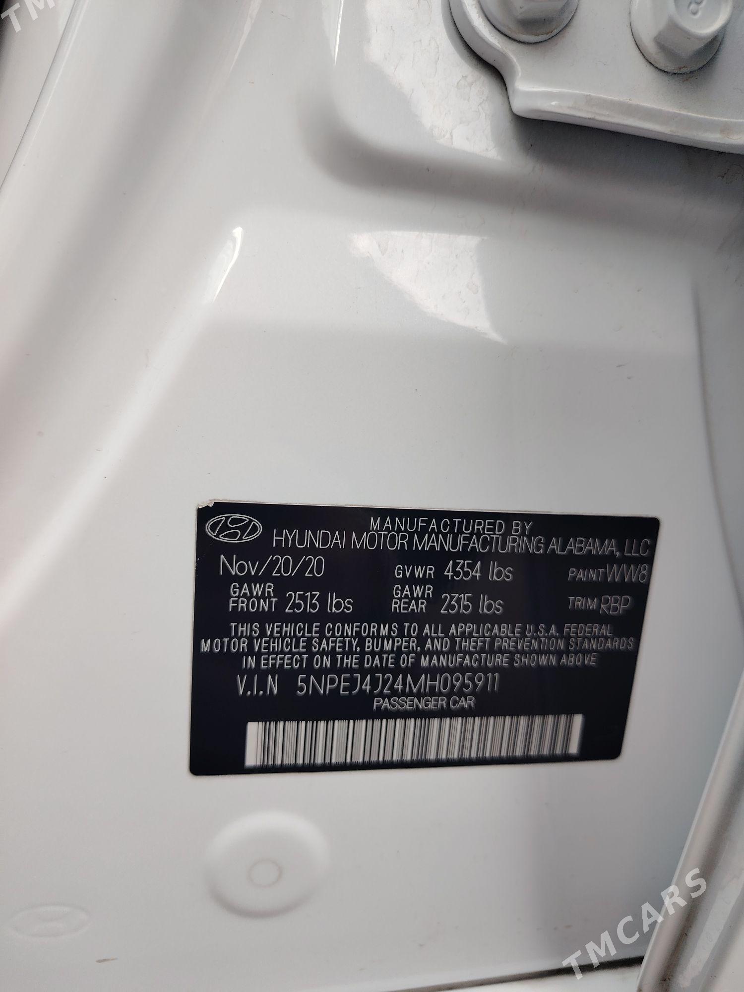 Hyundai Sonata 2020 - 330 000 TMT - Туркменабат - img 7