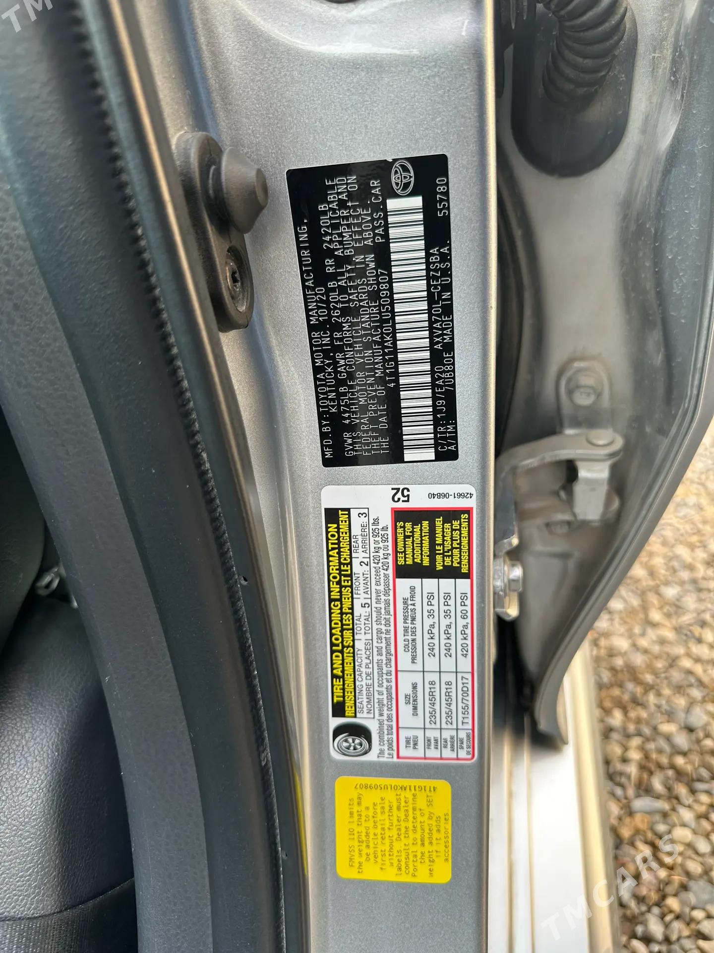 Toyota Camry 2020 - 350 000 TMT - Мары - img 7