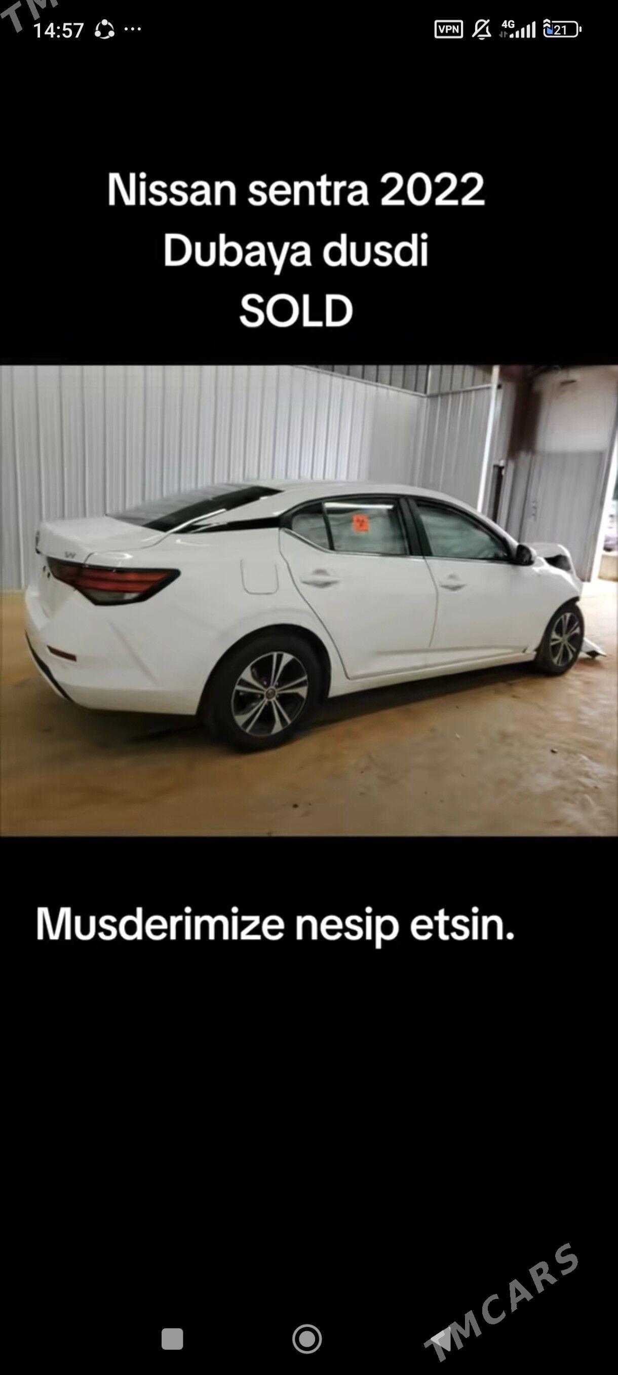 Nissan Sentra 2022 - 179 000 TMT - Ашхабад - img 8