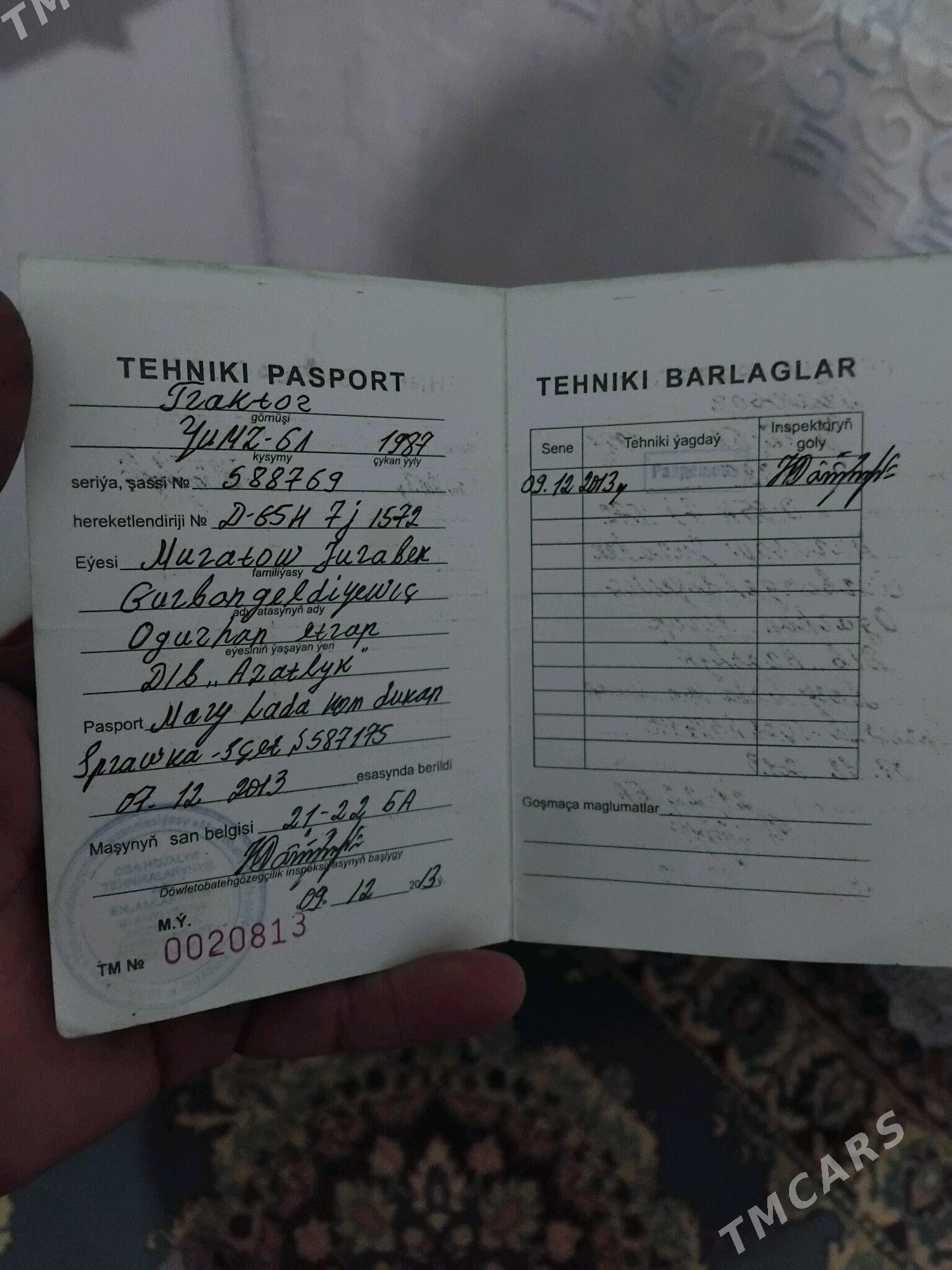 MTZ 82 1987 - 26 000 TMT - Oguz han - img 4