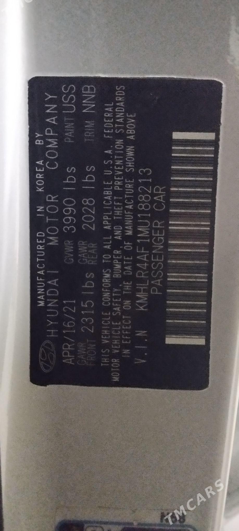 Hyundai Elantra 2021 - 275 000 TMT - Ашхабад - img 6