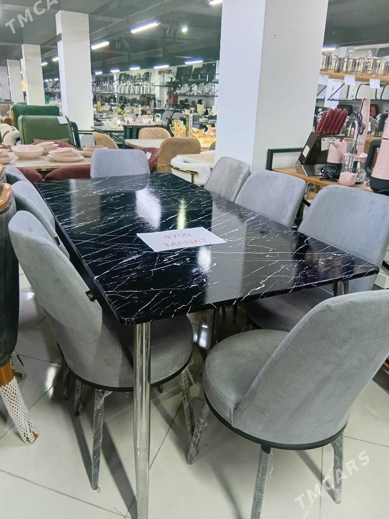 8 adamlyk stol stul.Стол стул - Ашхабад - img 1