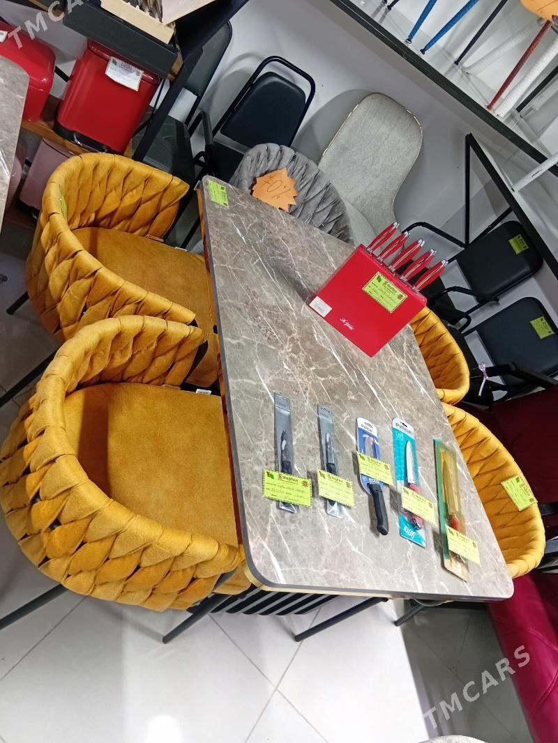 Stol stul loft 4 adamlyk - Ашхабад - img 3