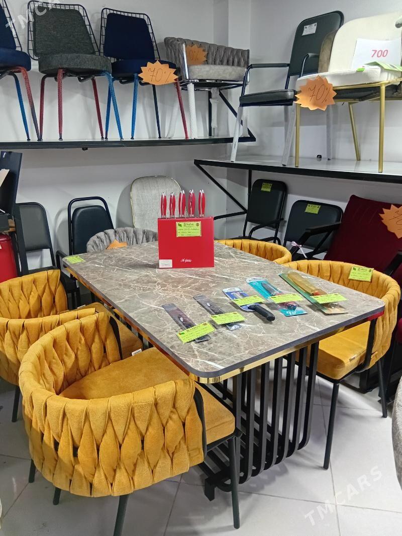 Stol stul loft 4 adamlyk - Ашхабад - img 2