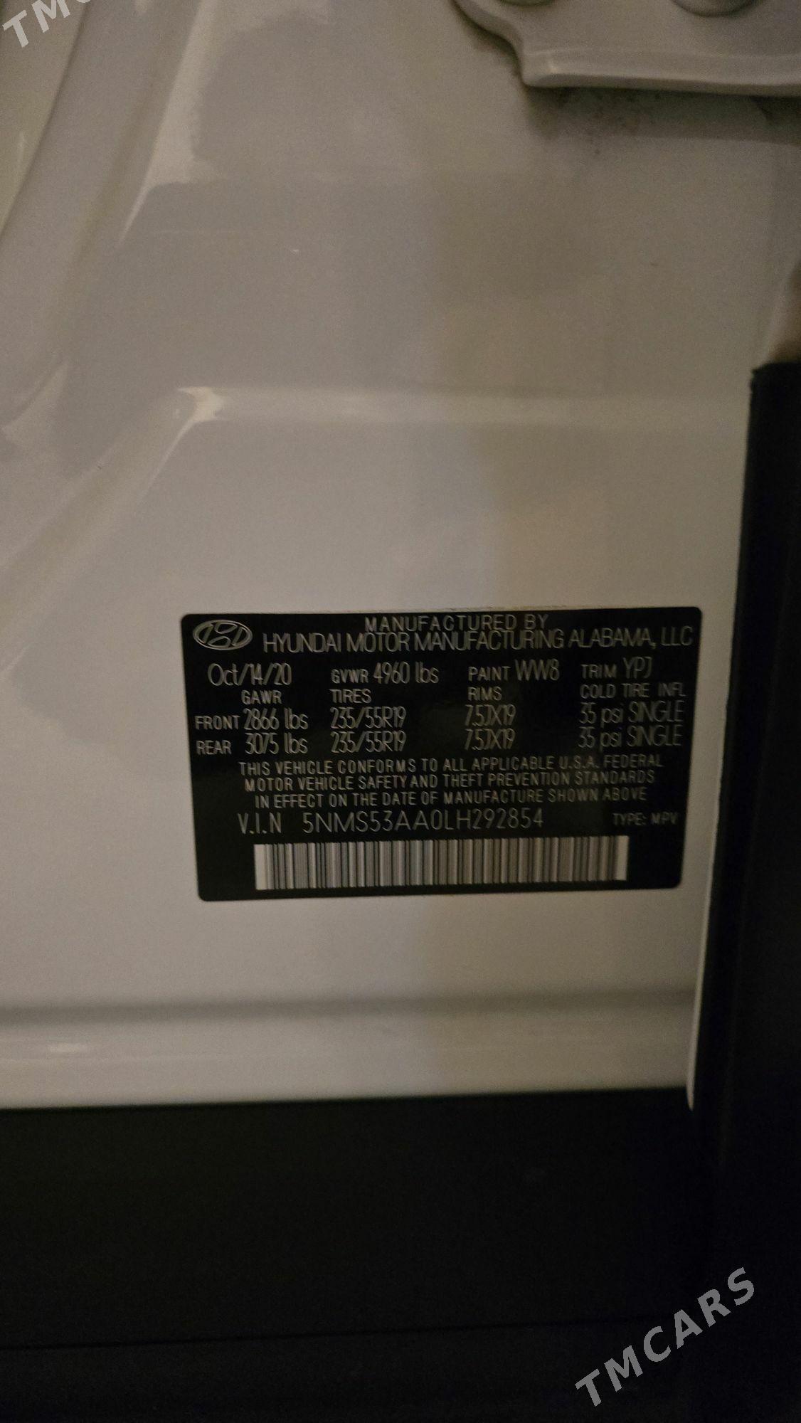 Hyundai Santa Fe 2020 - 370 000 TMT - Aşgabat - img 10