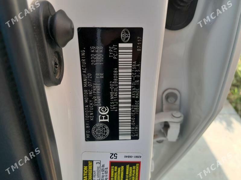 Toyota Camry 2020 - 380 000 TMT - Gökdepe - img 6