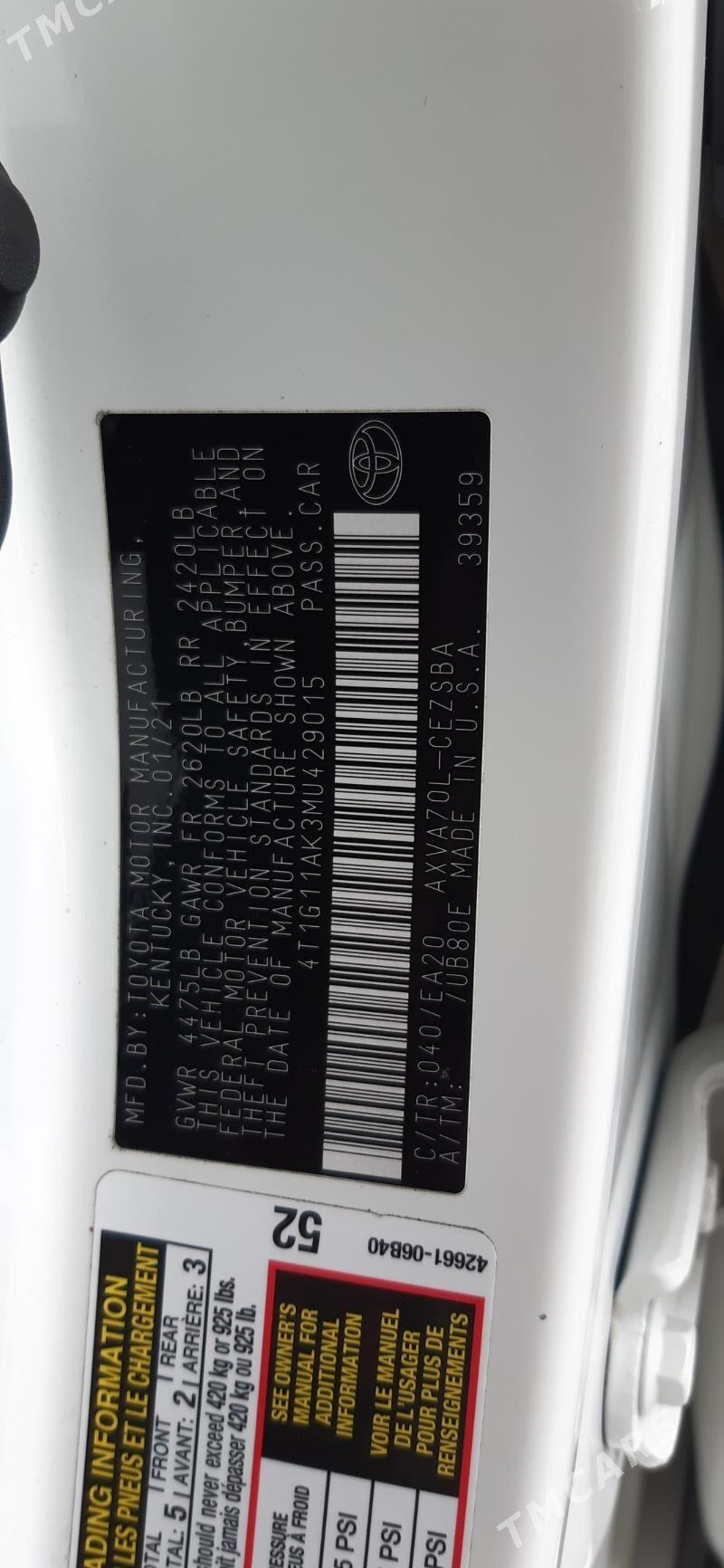 Toyota Camry 2021 - 340 000 TMT - Бузмеин - img 7