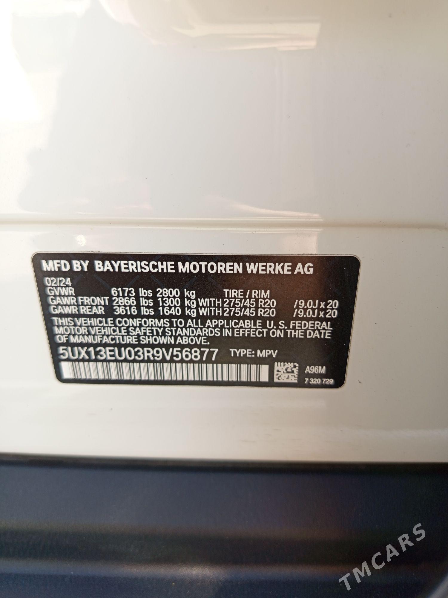 BMW X5 2024 - 1 274 000 TMT - Ашхабад - img 7