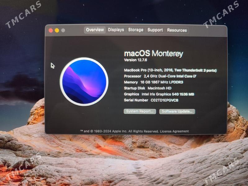 Macbook pro 2016 mid 2017 - Ашхабад - img 2