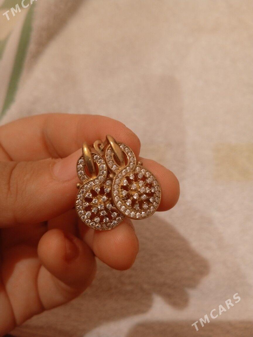 Серёжки тылла чайылан кумуш - Туркменабат - img 2