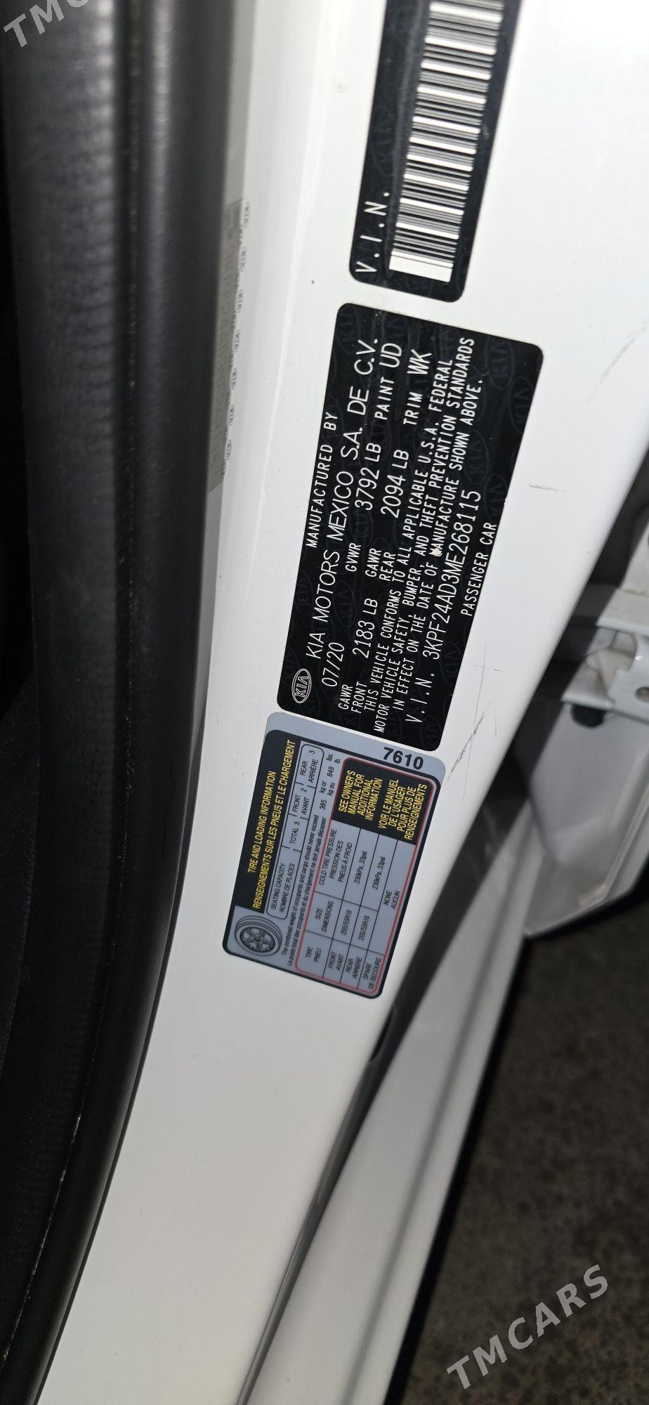 Kia Forte 2020 - 235 000 TMT - Ашхабад - img 6