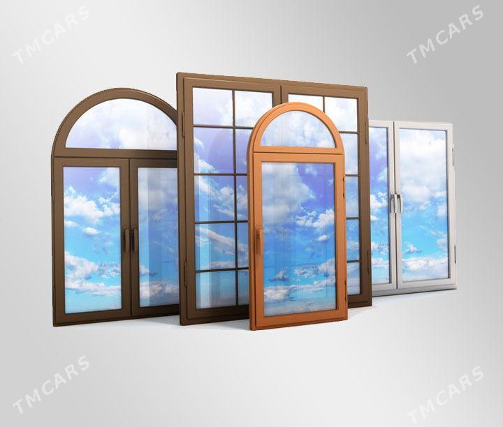 ,,Ỳaşyl zümmeret" H/K  ýokary hilli plastik alumin  aýna gapy - Улица Ататурка - img 2