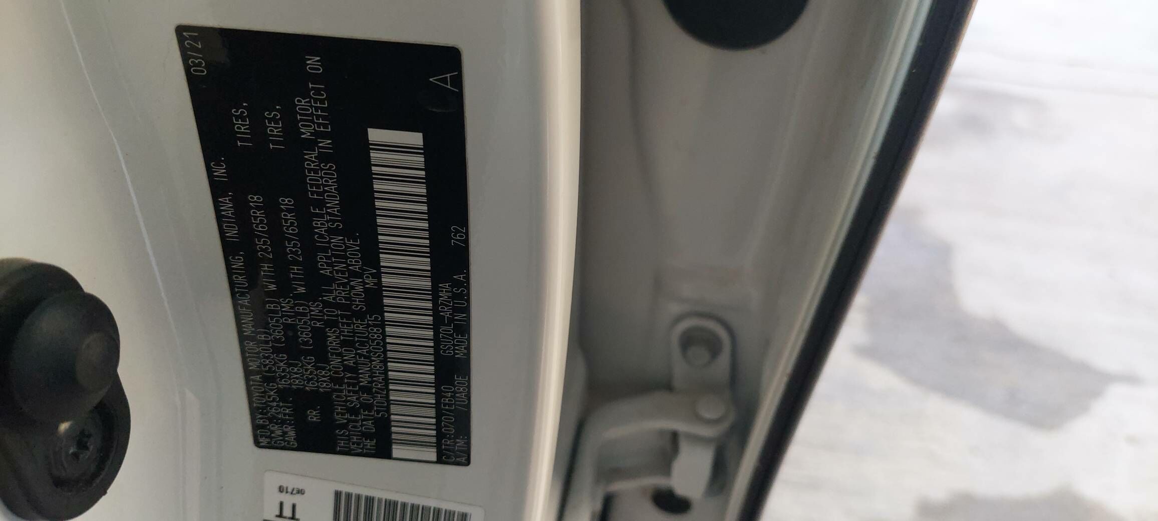 Toyota Highlander 2021 - 610 000 TMT - Ашхабад - img 7