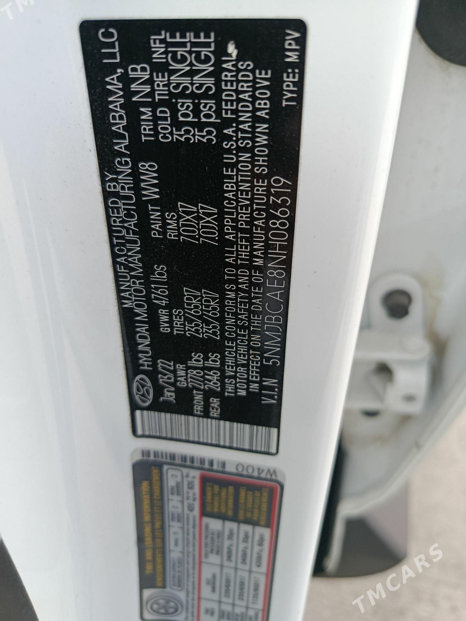 Hyundai Tucson 2022 - 340 000 TMT - Kerki - img 8