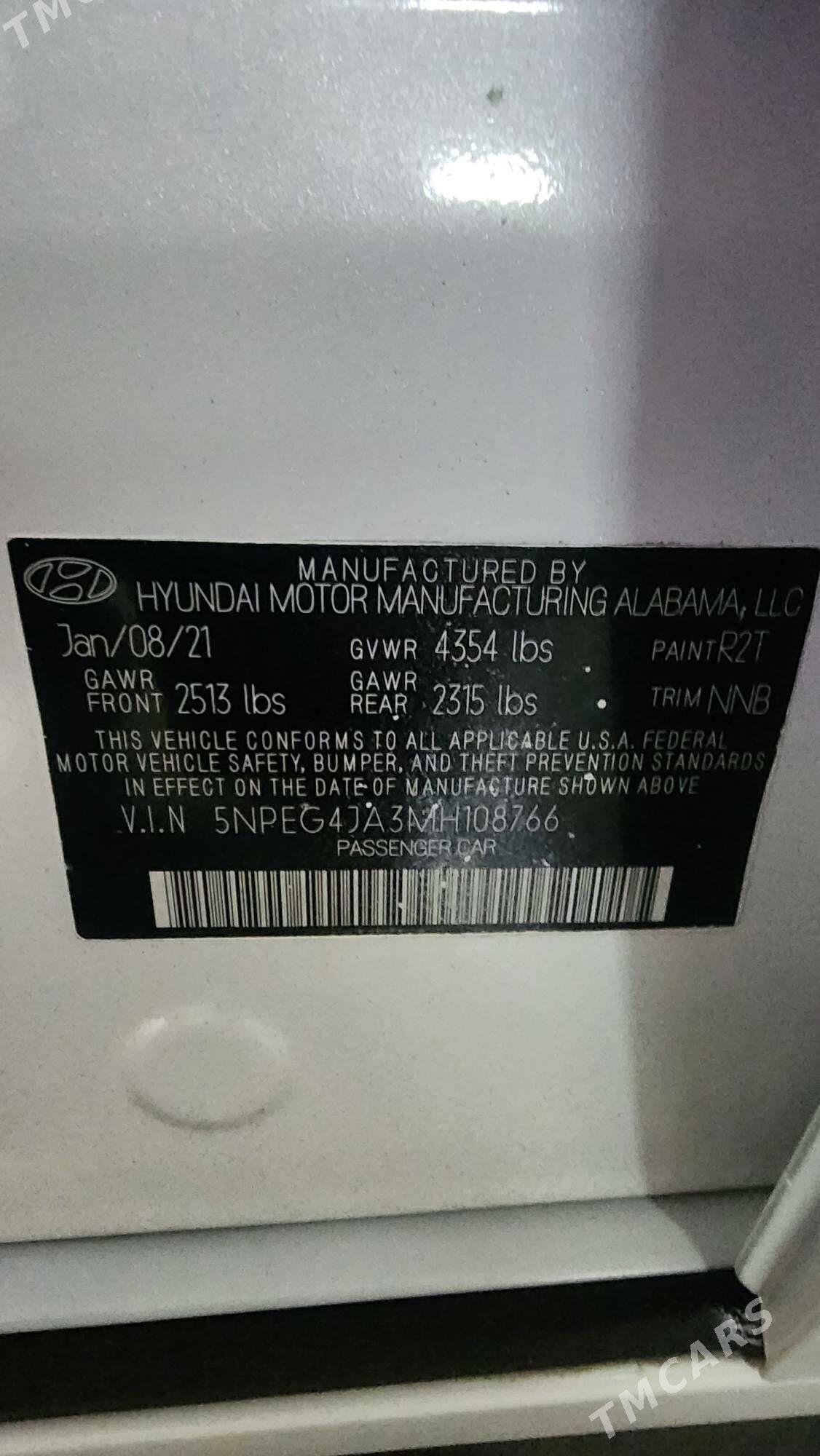 Hyundai Sonata 2021 - 265 000 TMT - Ашхабад - img 6