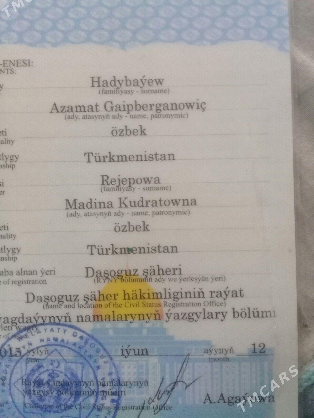 Doglush hakyndaky sahadatnama - Daşoguz - img 3