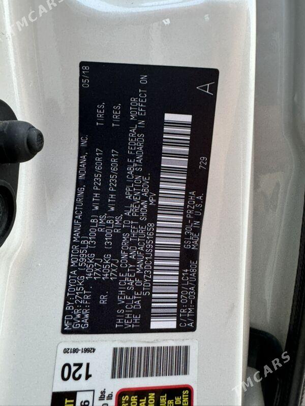 Toyota Sienna 2018 - 425 000 TMT - Ашхабад - img 10