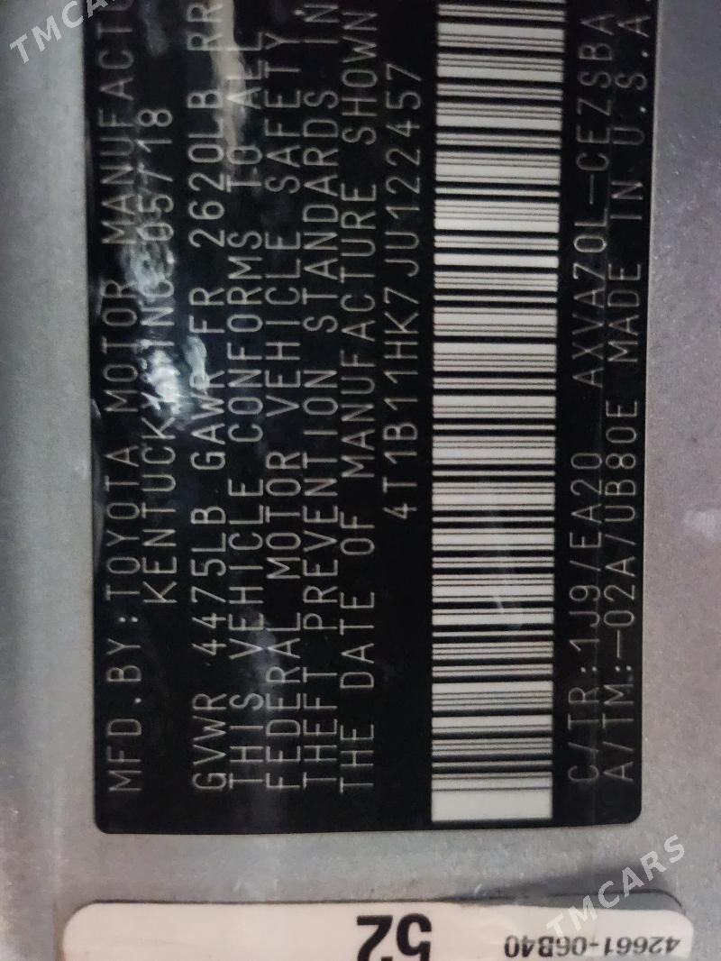 Toyota Camry 2018 - 270 000 TMT - Türkmenabat - img 6