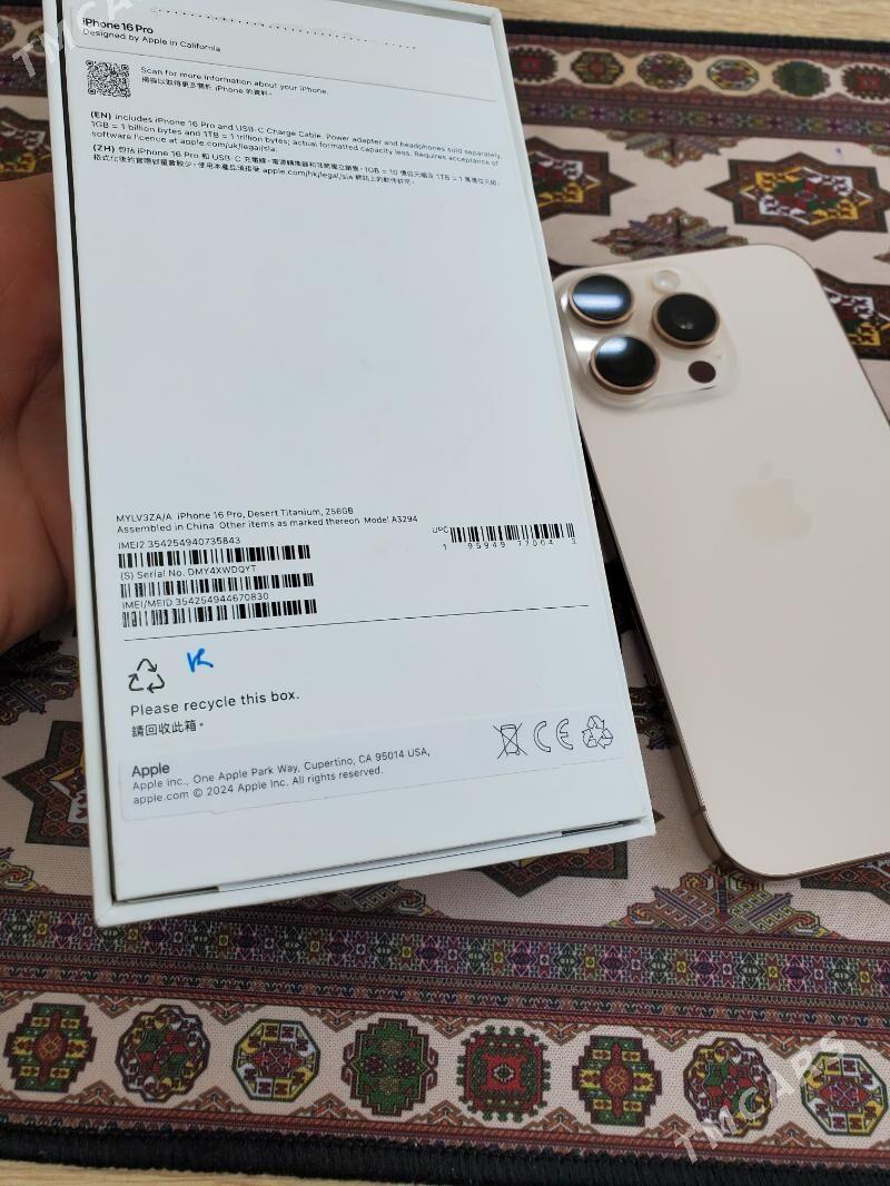 Iphone 16pro 256GB - Aşgabat - img 7