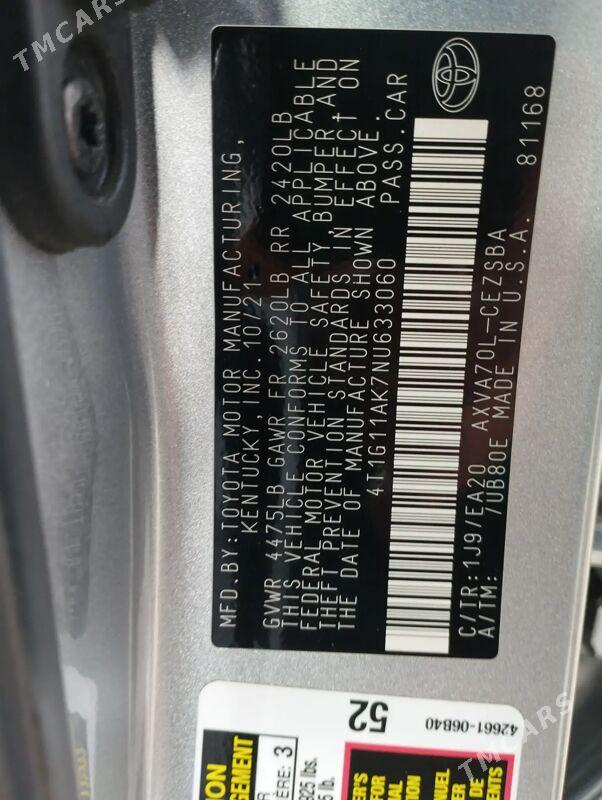 Toyota Camry 2021 - 340 000 TMT - Мары - img 7