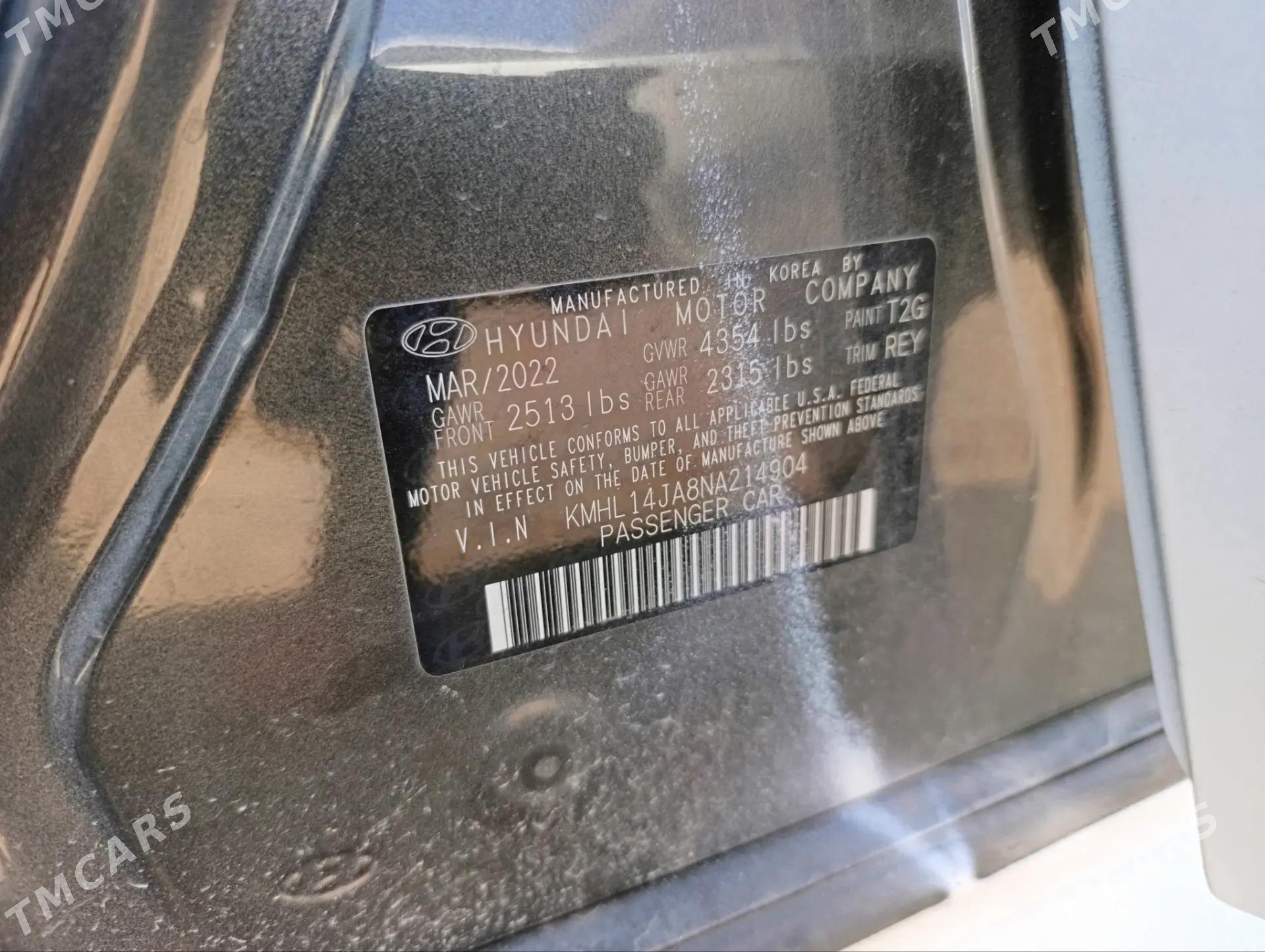 Hyundai Sonata 2022 - 270 000 TMT - Mary - img 6