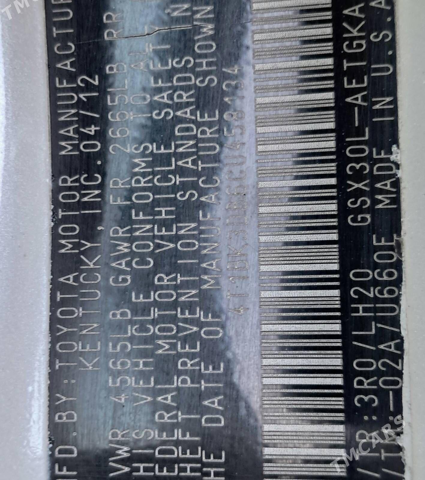 Toyota Avalon 2012 - 255 000 TMT - Büzmeýin GRES - img 10