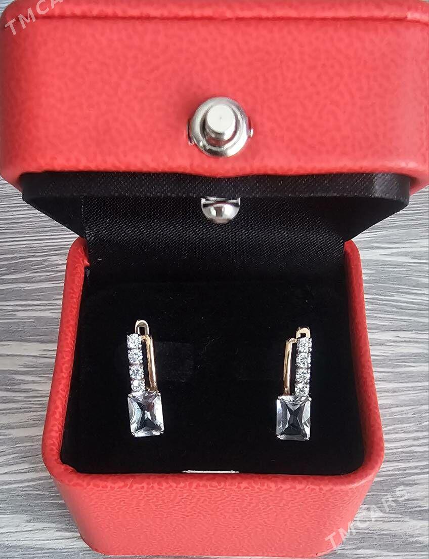 Серьги ЗОЛОТО 585 - Ашхабад - img 1