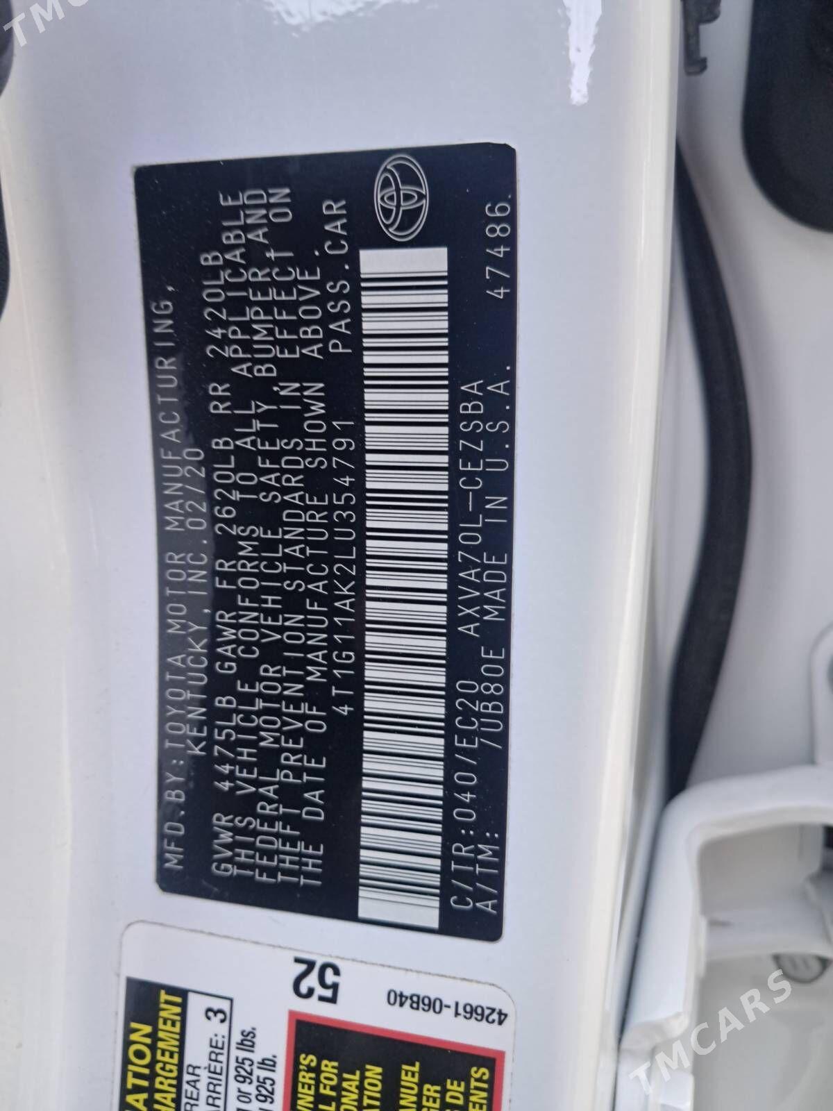 Toyota Camry 2020 - 315 000 TMT - Бузмеин ГРЭС - img 9