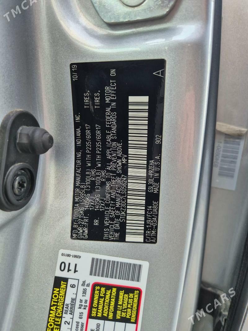 Toyota Sienna 2020 - 363 000 TMT - Aşgabat - img 5