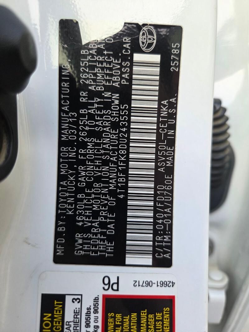 Toyota Camry 2013 - 230 000 TMT - Gyzylarbat - img 9