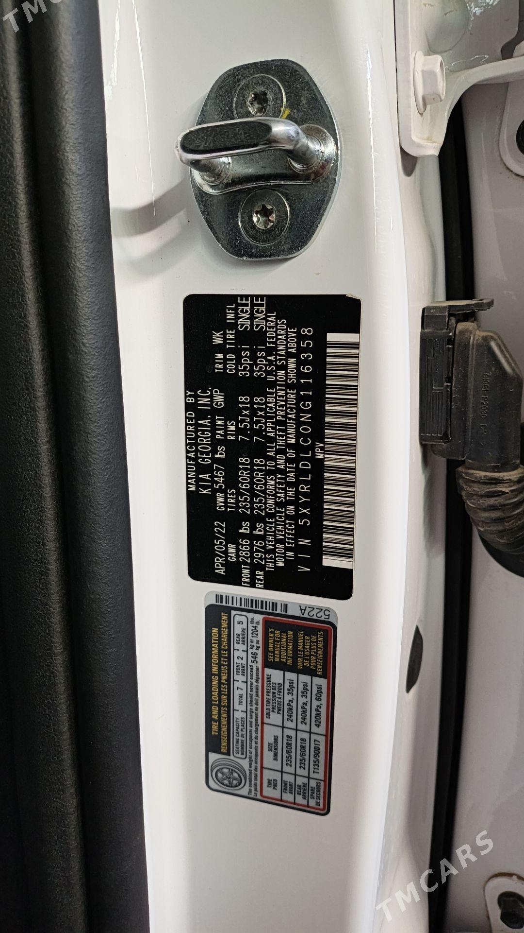 Kia Sorento 2022 - 400 000 TMT - Ашхабад - img 7