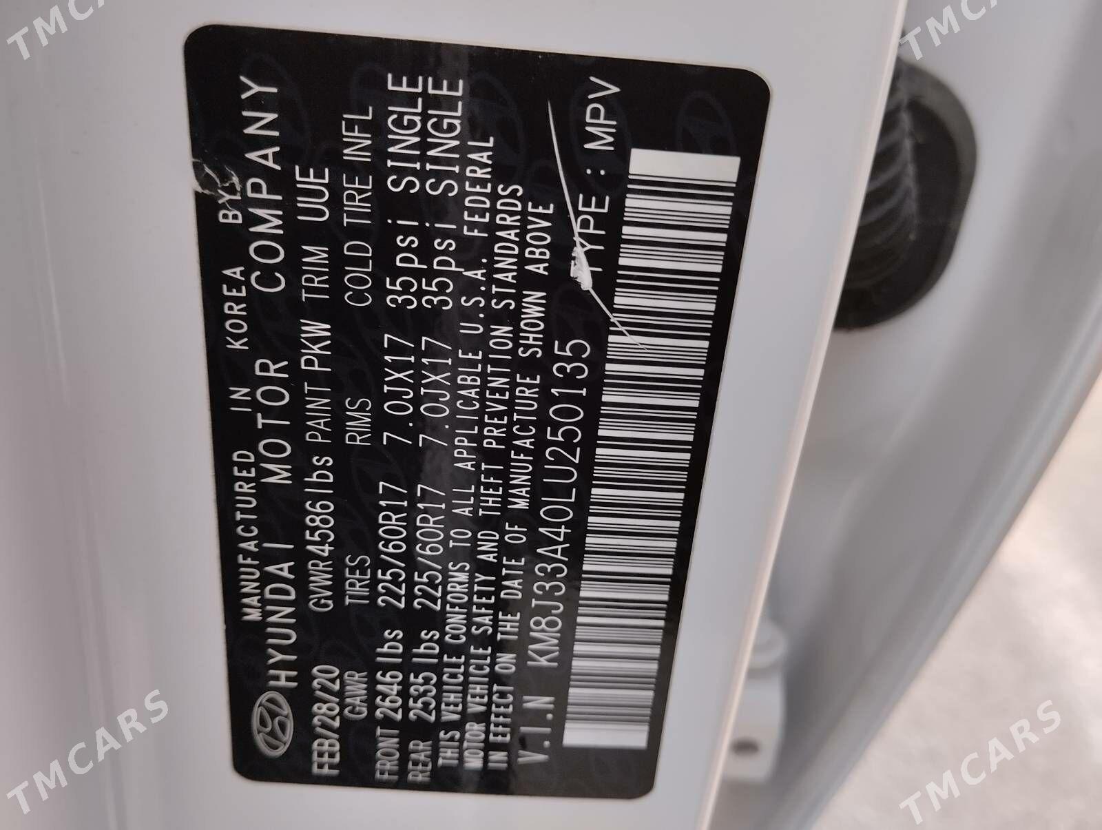 Hyundai Tucson 2020 - 280 000 TMT - Aşgabat - img 9