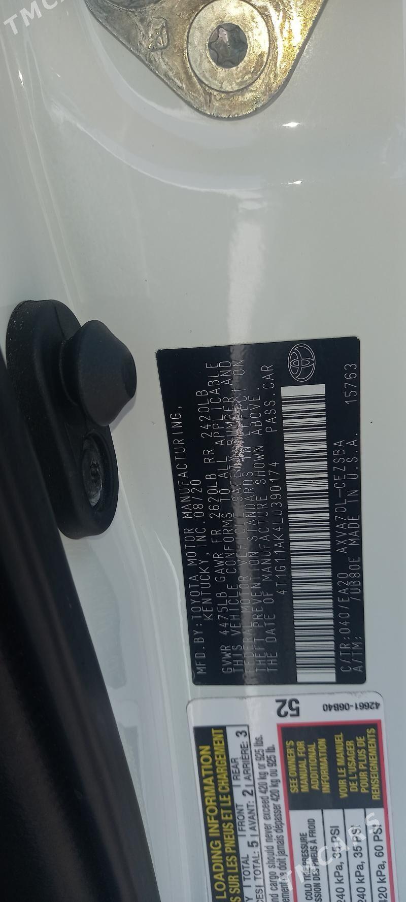 Toyota Camry 2020 - 280 000 TMT - Mary - img 4