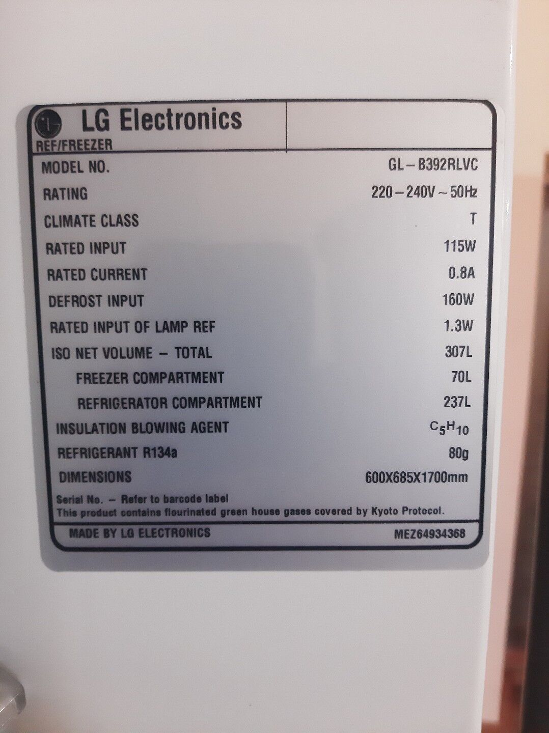 holodilnik LG - Шабатский этрап - img 4