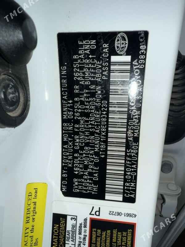 Toyota Camry 2014 - 255 000 TMT - Ашхабад - img 6