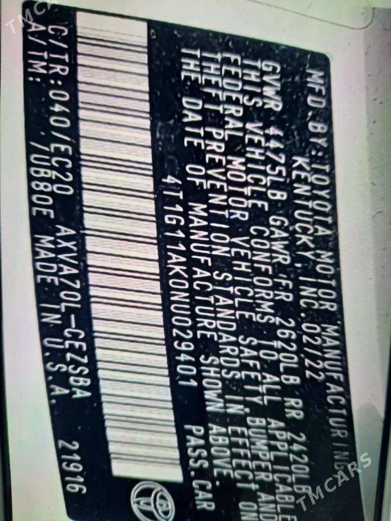 Toyota Camry 2022 - 230 000 TMT - Мары - img 5