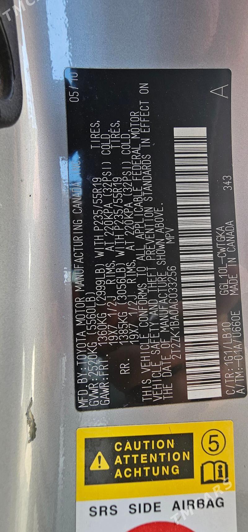 Lexus RX 350 2010 - 350 000 TMT - Aşgabat - img 10