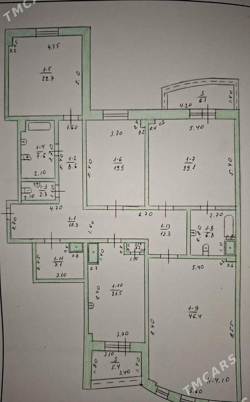 Podwoiskay Elitka 4 ком arzan - Ашхабад - img 1